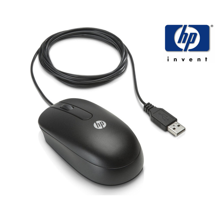 Brand New HP Wired Optical Mouse USB (672652-001) 3 Button Black Brand New HP Wired Optical Mouse USB (672652-001) 3 Button Black