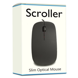 Scroller Slim Optical Wired USB Mouse 800 DPI Scroller Slim Optical Wired USB Mouse 800 DPI