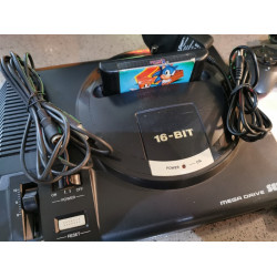 Sega Megadrive with Controller & Sonic the Hedgehog 1 & 2 Carts Sega Megadrive with Controller & Sonic the Hedgehog 1 & 2 Carts